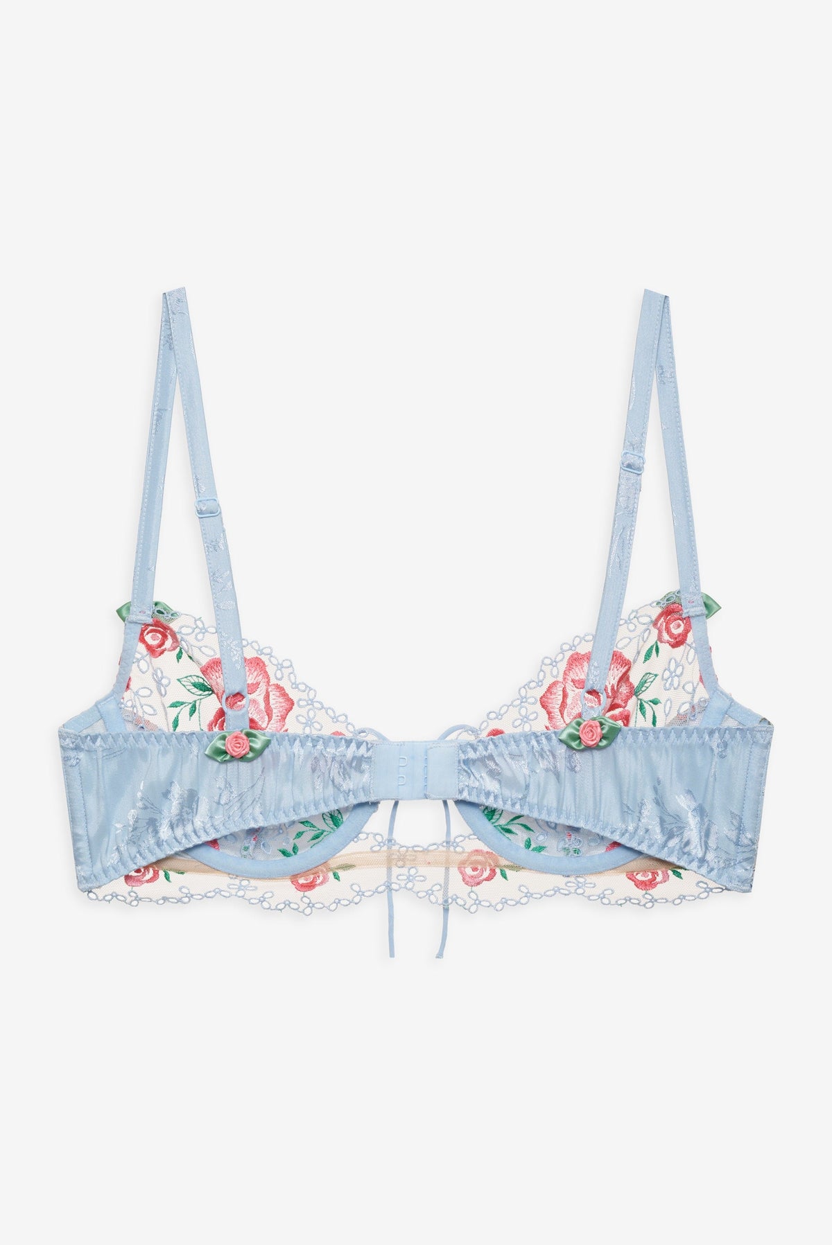 Vintage Rose Eyelet Bra Blue - For Love & Lemons