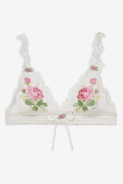 Heirloom Rose Bralette White - For Love & Lemons