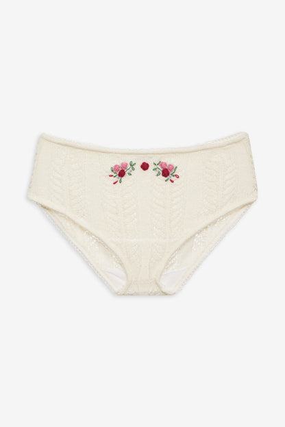 Nathalie Cheeky Panty White - For Love & Lemons