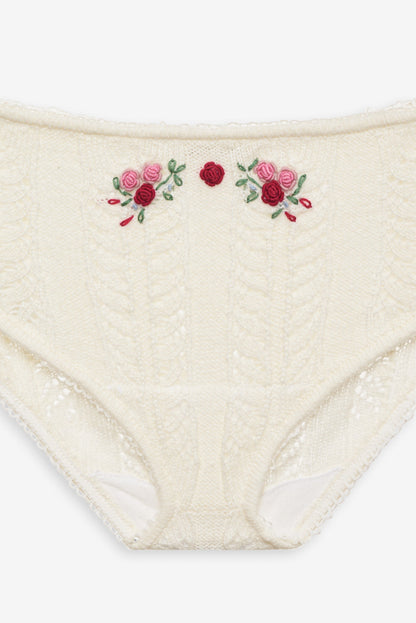 Nathalie Cheeky Panty White - For Love & Lemons