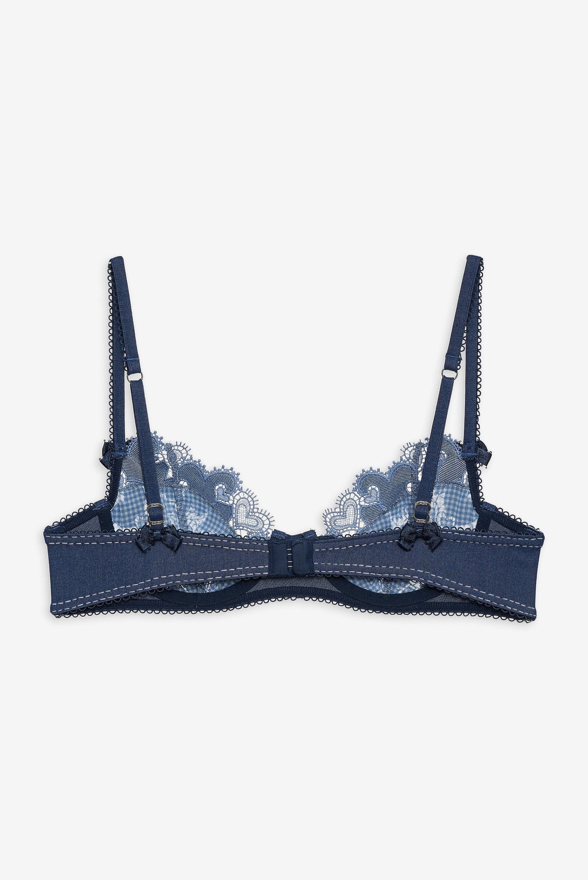 Denim Hearts Underwire Bra Blue - For Love & Lemons