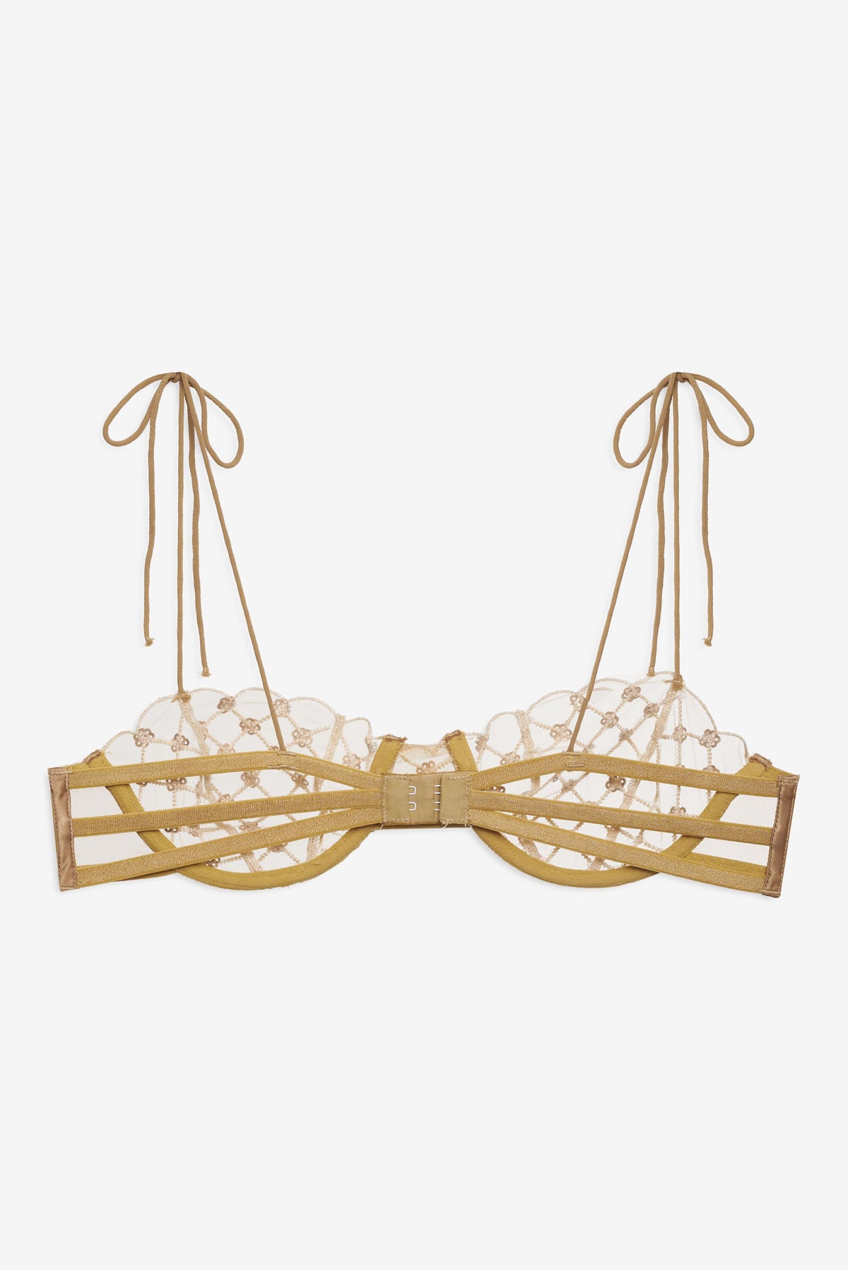 Dazzle Me Underwire Bra Gold - For Love & Lemons