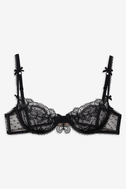 Papillon Underwire Bra Black - For Love & Lemons