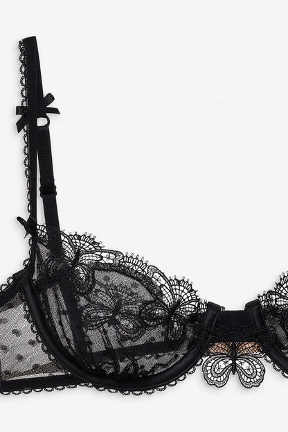 Papillon Underwire Bra Black - For Love & Lemons