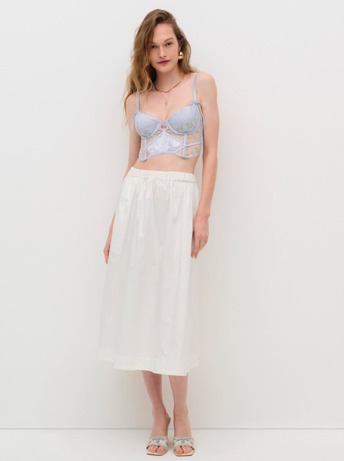 Baby's Breath Bustier Blue - For Love & Lemons