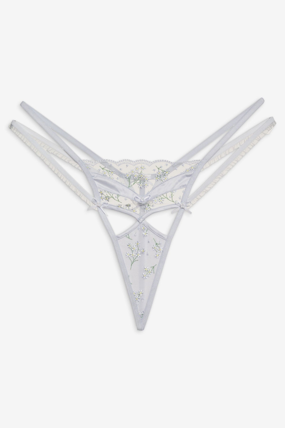 Baby's Breath Thong Panty Blue - For Love & Lemons