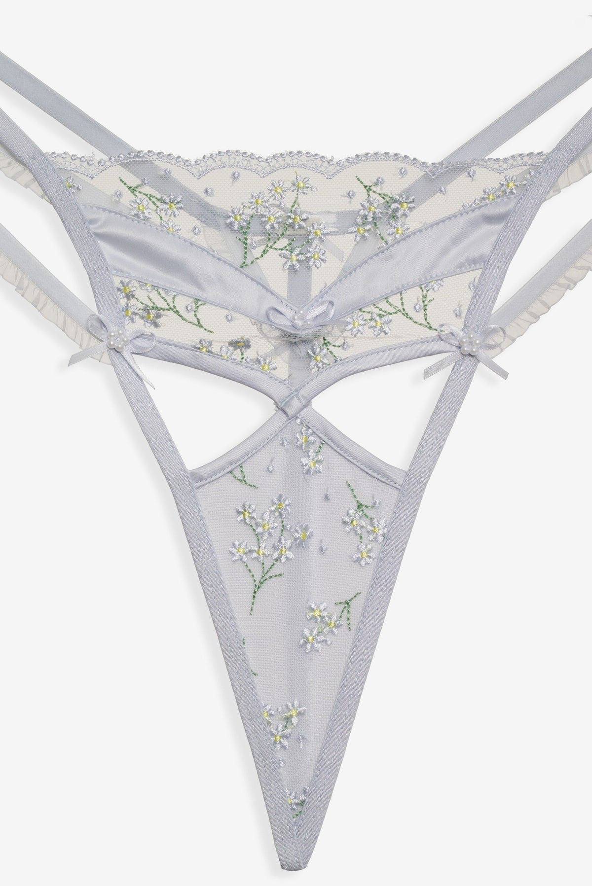 Baby's Breath Thong Panty Blue - For Love & Lemons