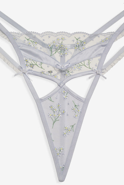 Baby's Breath Thong Panty Blue - For Love & Lemons