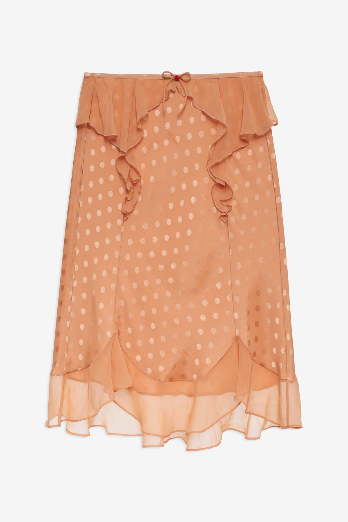Glimmer Rosebud Midi Skirt Rose Gold - For Love & Lemons