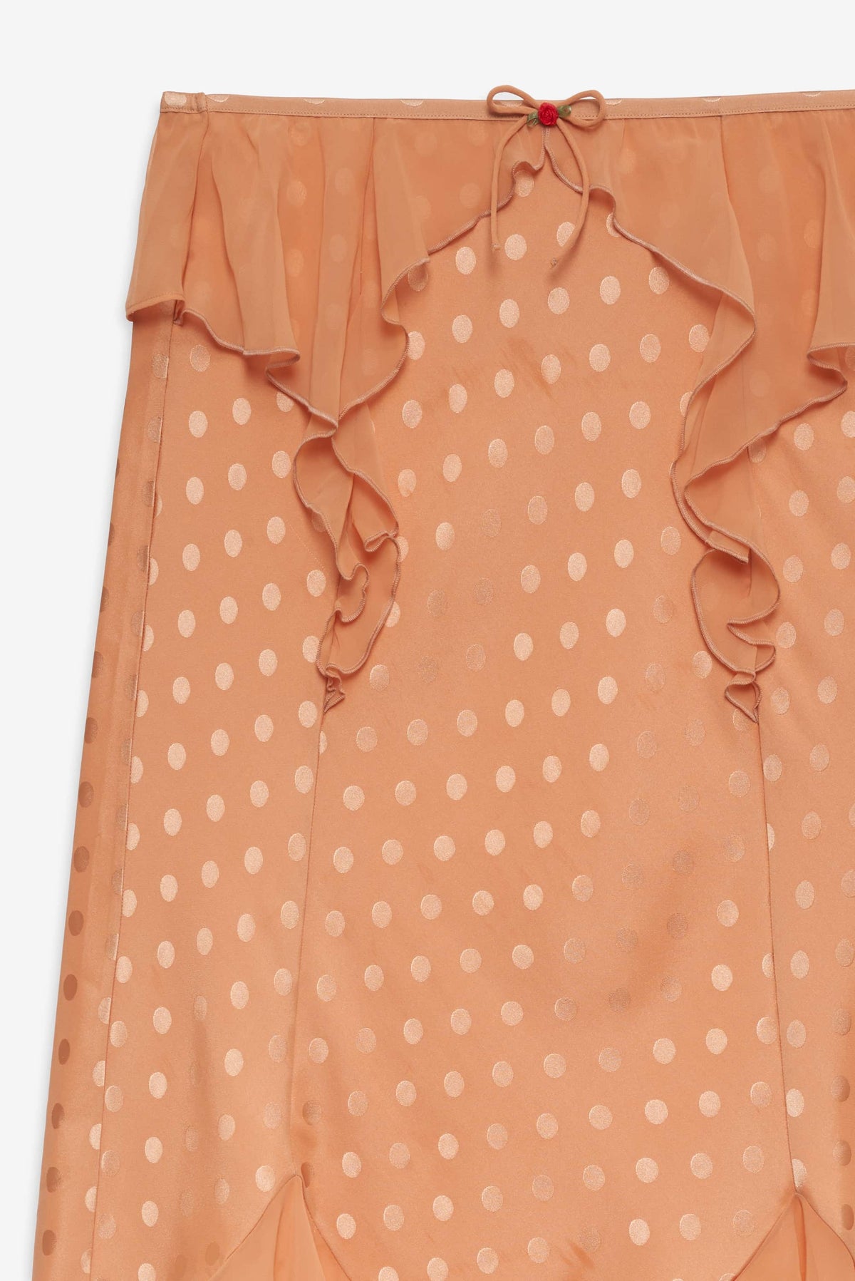 Glimmer Rosebud Midi Skirt Rose Gold - For Love & Lemons
