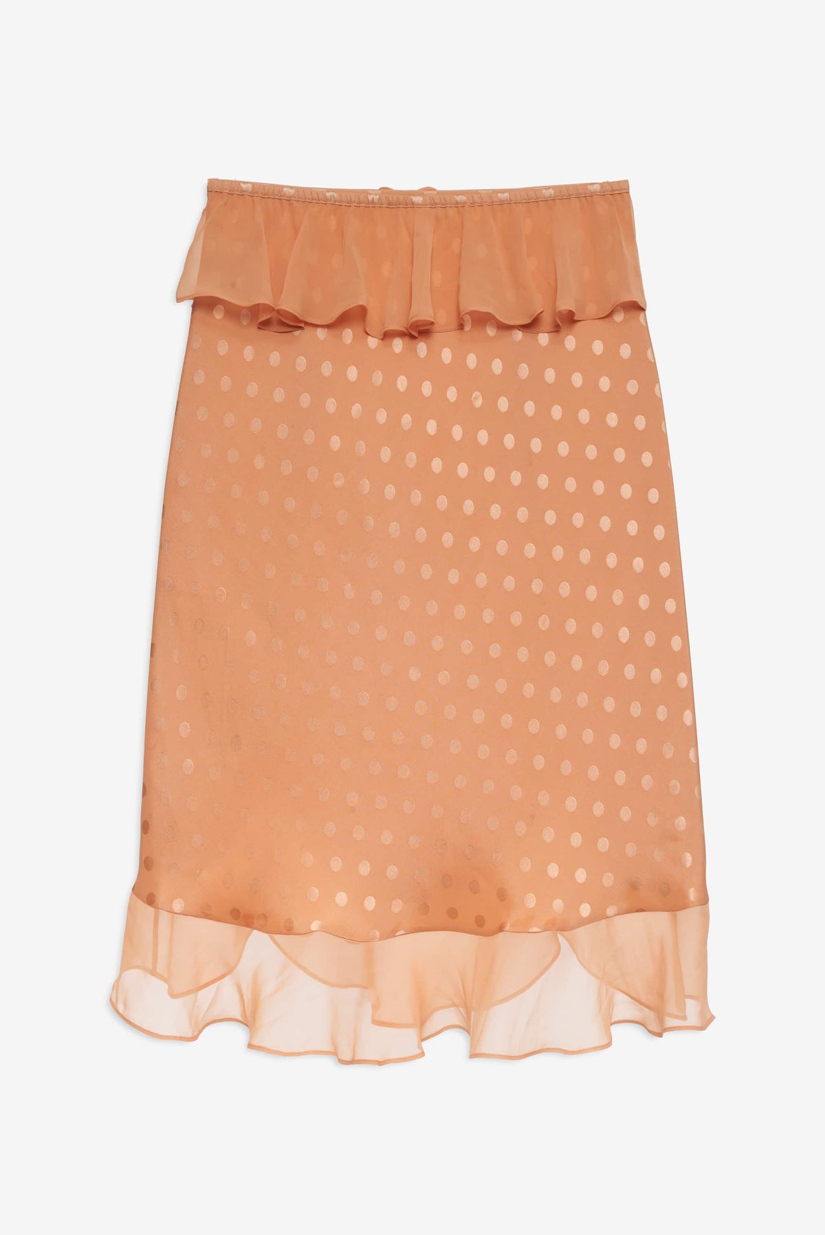 Glimmer Rosebud Midi Skirt Rose Gold - For Love & Lemons