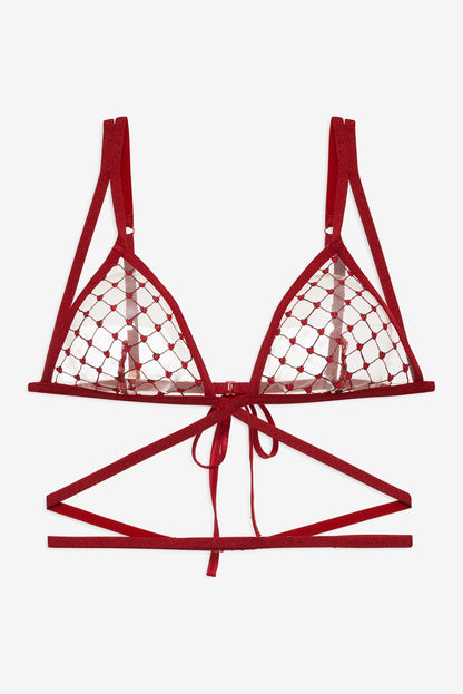 Scarlet Bralette Red - For Love & Lemons