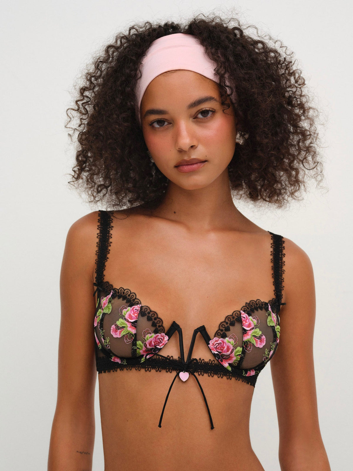 Love Garden Underwire Bra Black - For Love & Lemons