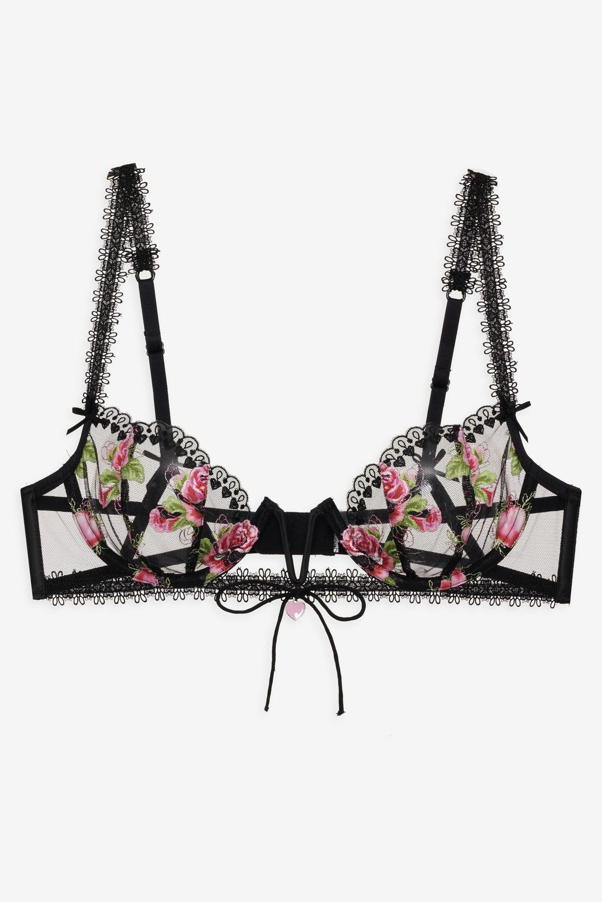 Love Garden Underwire Bra Black - For Love & Lemons