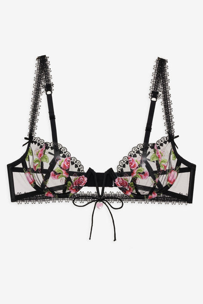 Love Garden Underwire Bra Black - For Love & Lemons