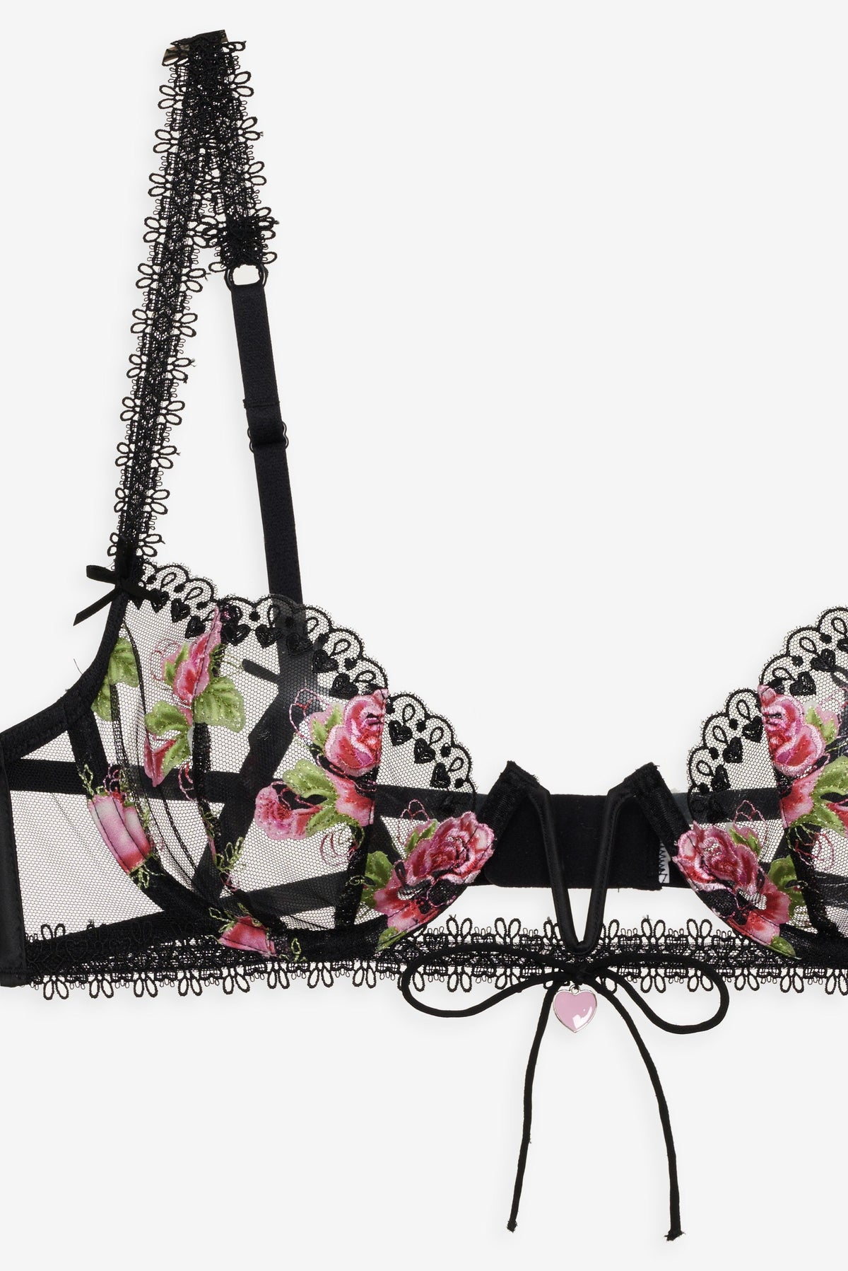 Love Garden Underwire Bra Black - For Love & Lemons
