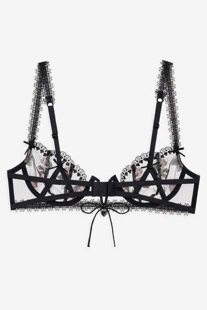 Love Garden Underwire Bra Black - For Love & Lemons