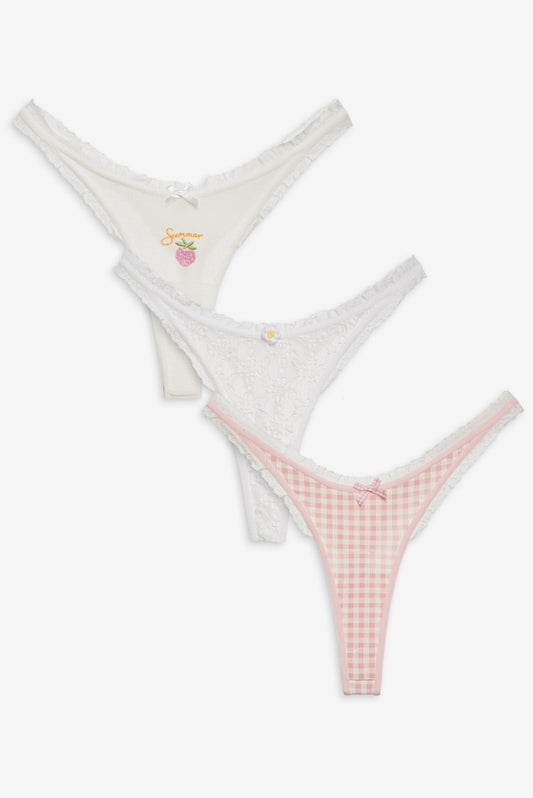 Summer Panty Pack White - For Love & Lemons
