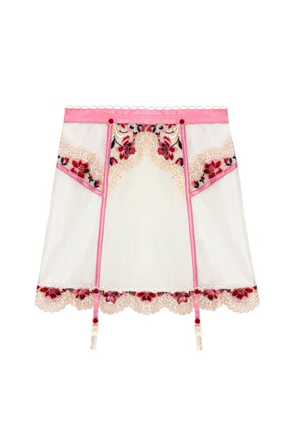 Festival Rose Skirt Ivory - For Love & Lemons