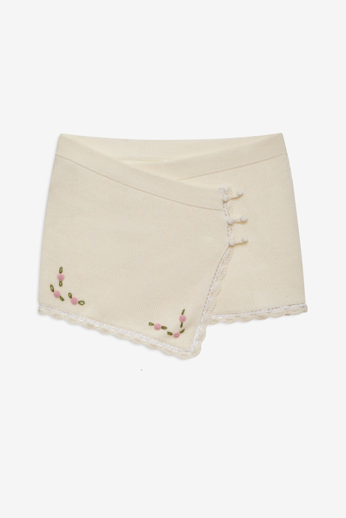 Pheobe Knit Mini Skirt Cream - For Love & Lemons
