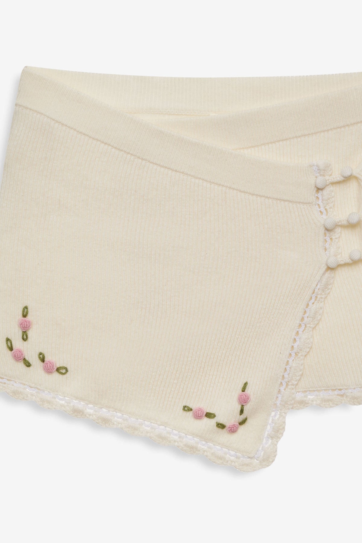 Pheobe Knit Mini Skirt Cream - For Love & Lemons