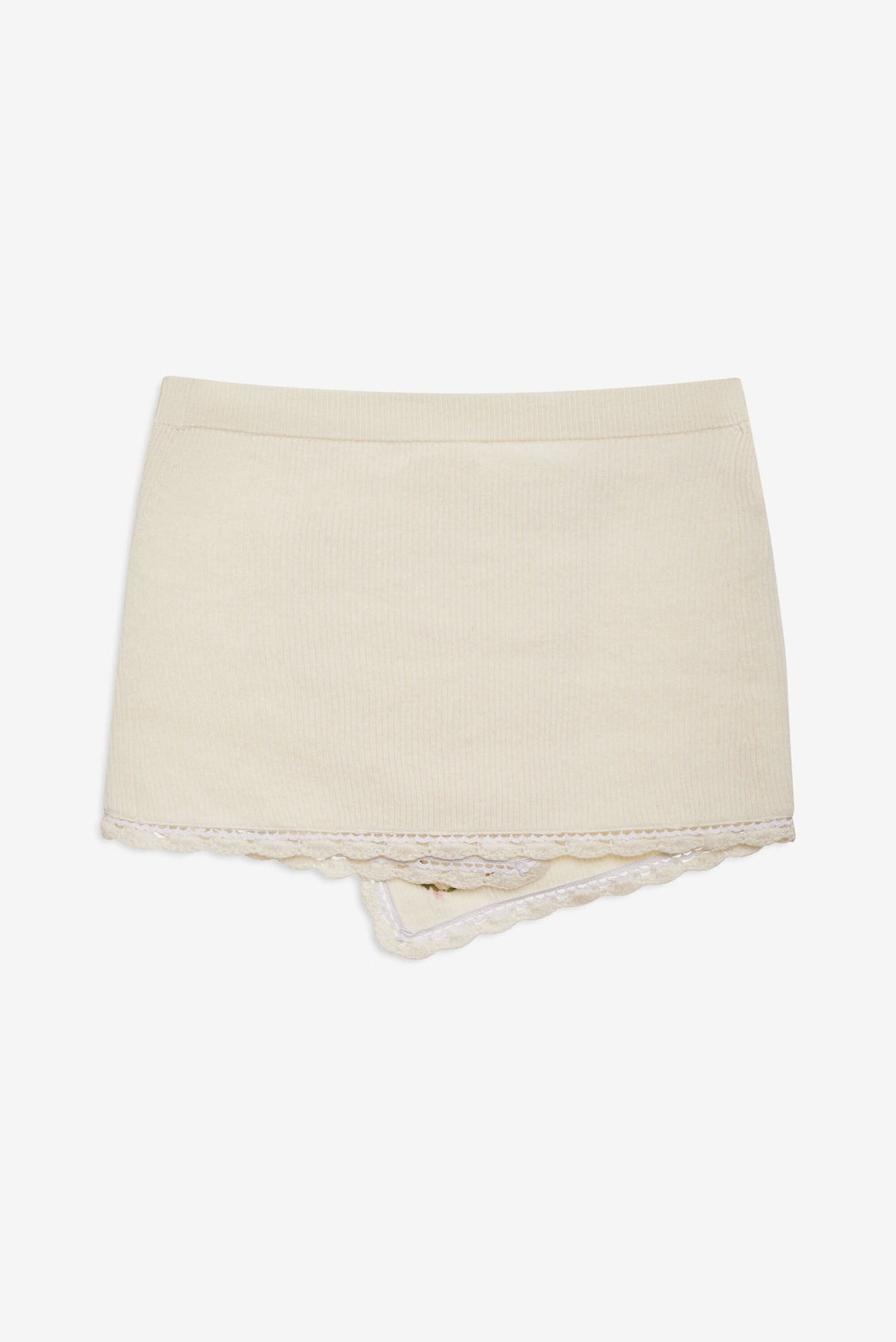 Pheobe Knit Mini Skirt Cream - For Love & Lemons