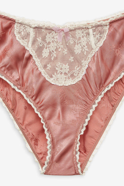 Juliet High-Waist Panty Terracotta - For Love & Lemons