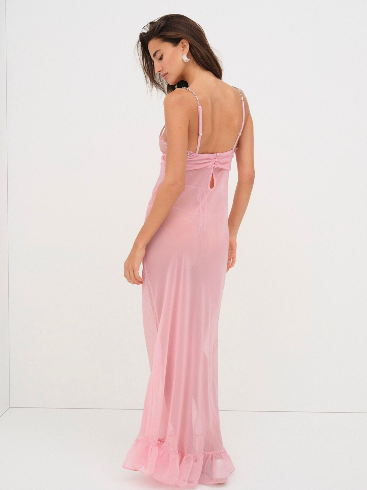 Kristi Maxi Slip Dress Mauve - For Love & Lemons