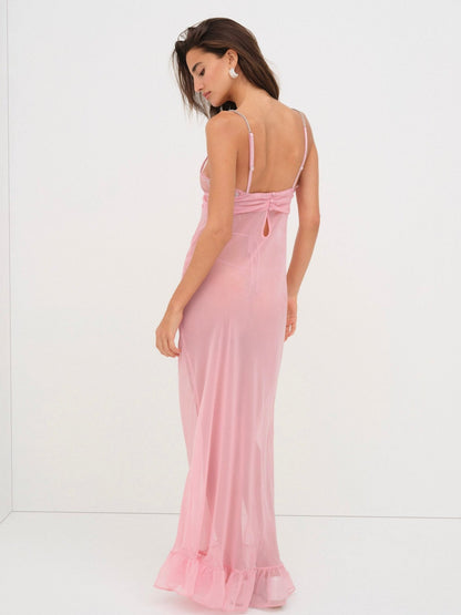 Kristi Maxi Slip Dress Mauve - For Love & Lemons