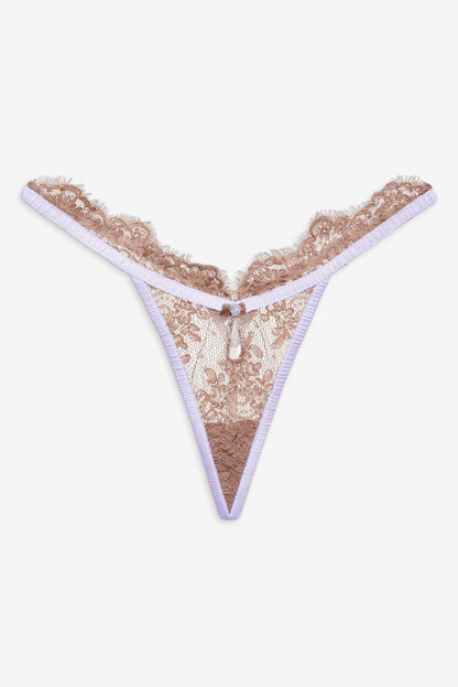 Holly Thong Panty Chocolate - For Love & Lemons