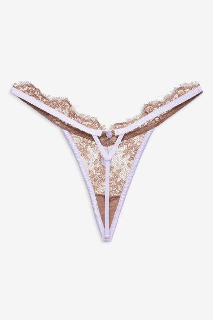 Holly Thong Panty Chocolate - For Love & Lemons