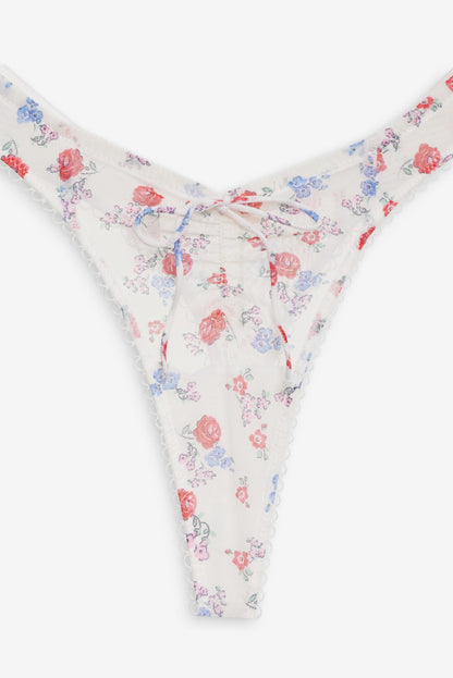 Lottie Thong Panty Red - For Love & Lemons