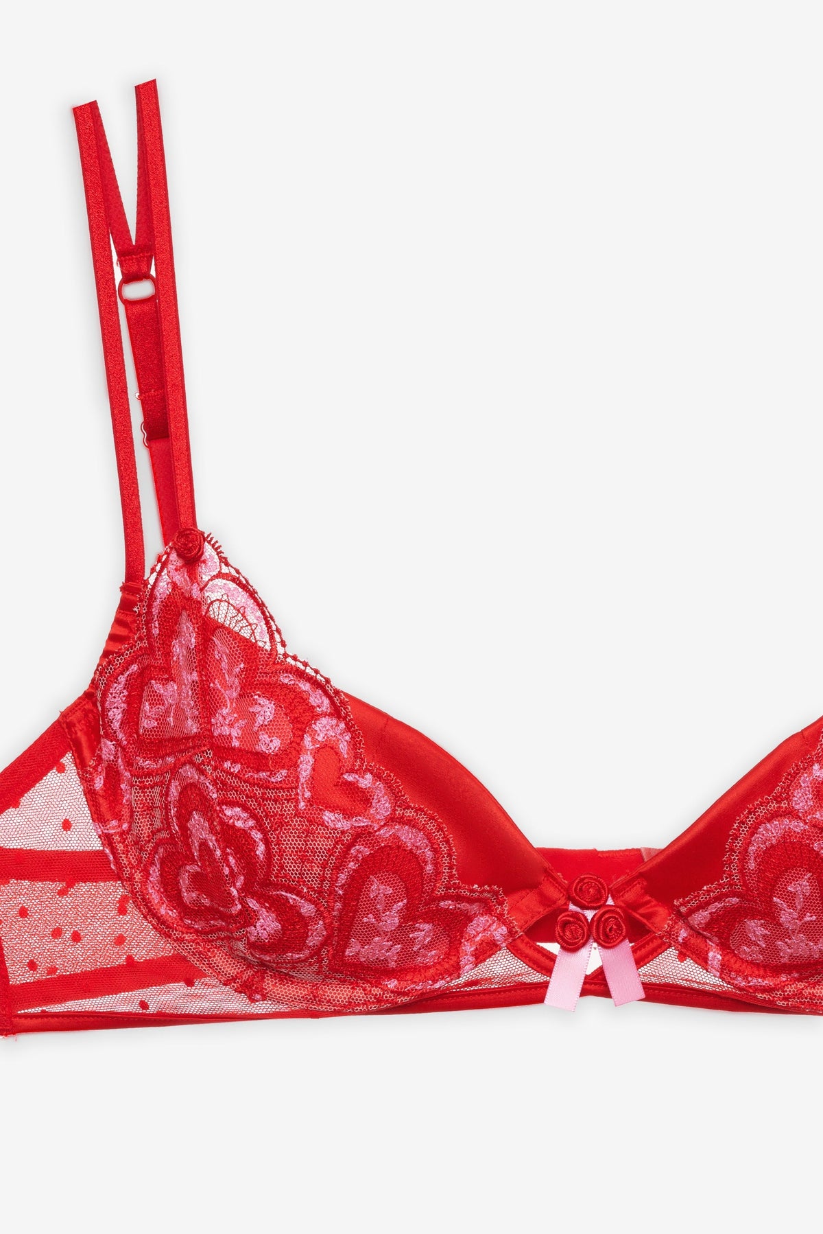 Heartbeat Underwire Bra Red - For Love & Lemons