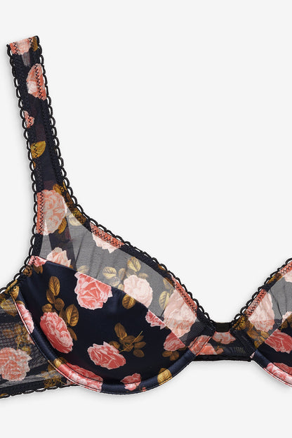 Kayla Underwire Bra Navy - For Love & Lemons
