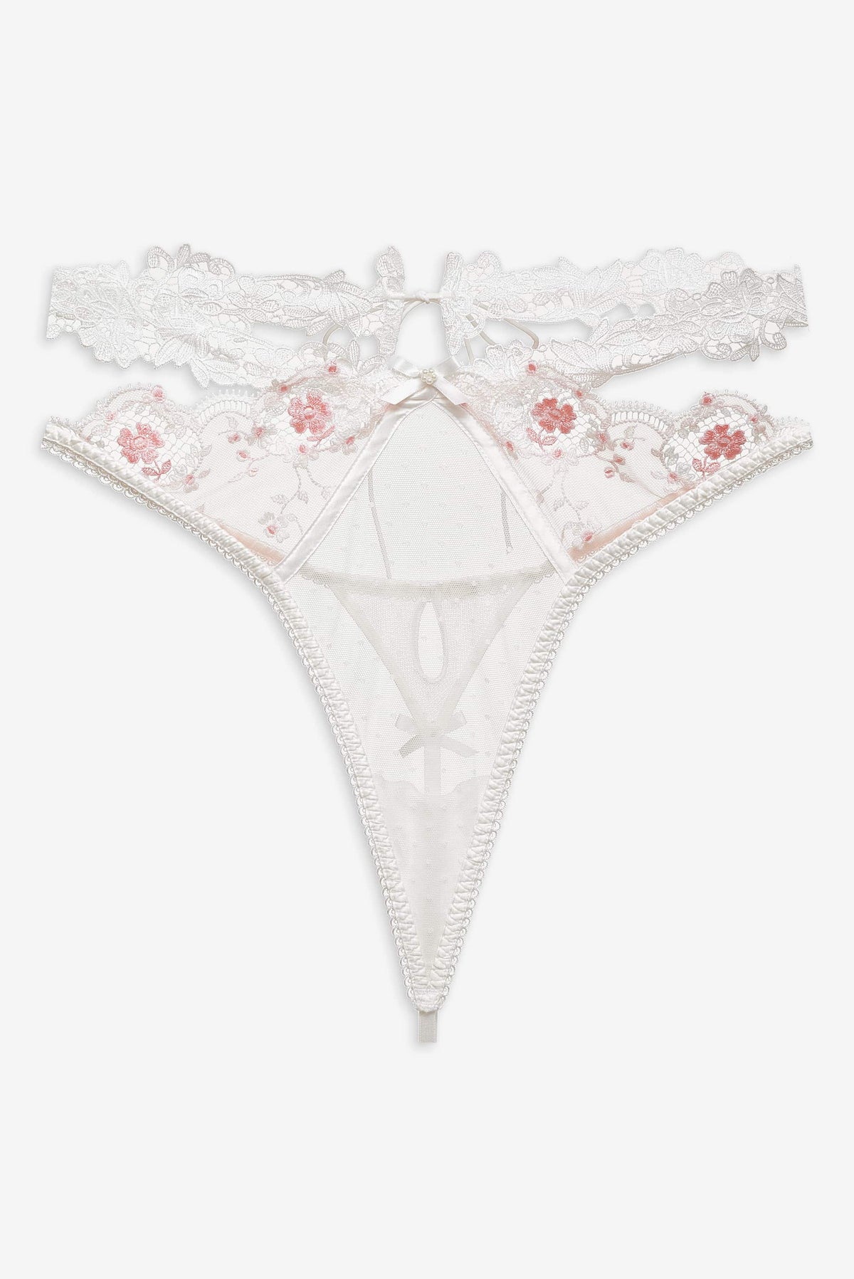 Le Fleur Thong Panty Peach - For Love & Lemons