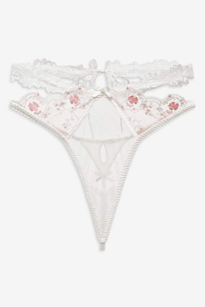 Le Fleur Thong Panty Peach - For Love & Lemons