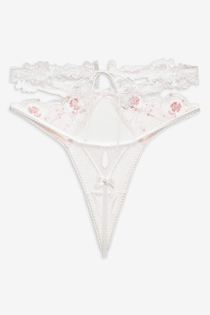 Le Fleur Thong Panty Peach - For Love & Lemons