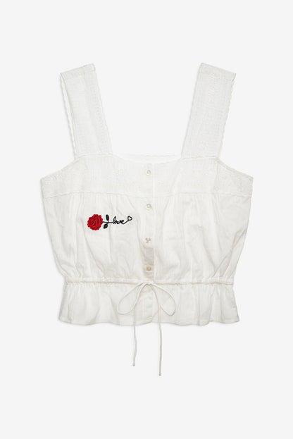 Ella Top White - For Love & Lemons