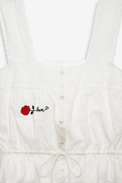 Ella Top White - For Love & Lemons