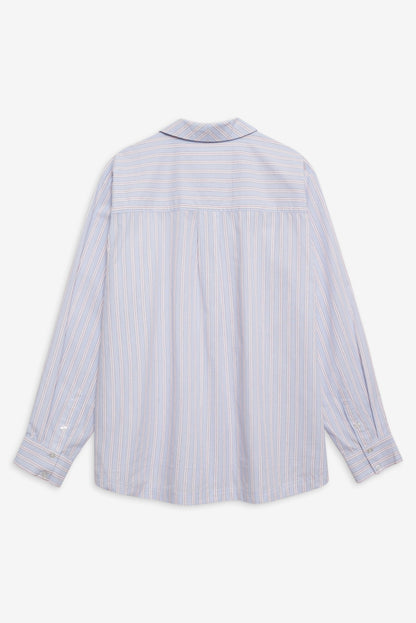 Lakeside Stripe Button Down Top Blue - For Love & Lemons