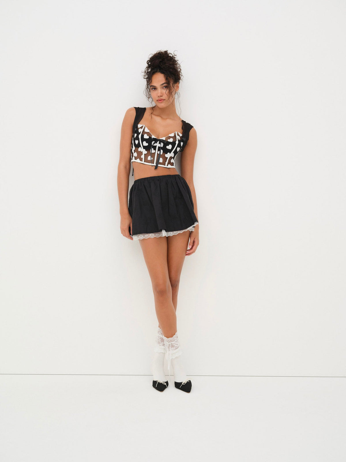 Mia Bustier Black - For Love & Lemons