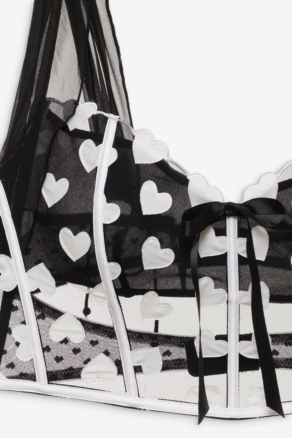 Mia Bustier Black - For Love & Lemons