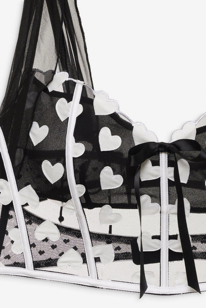 Mia Bustier Black - For Love & Lemons