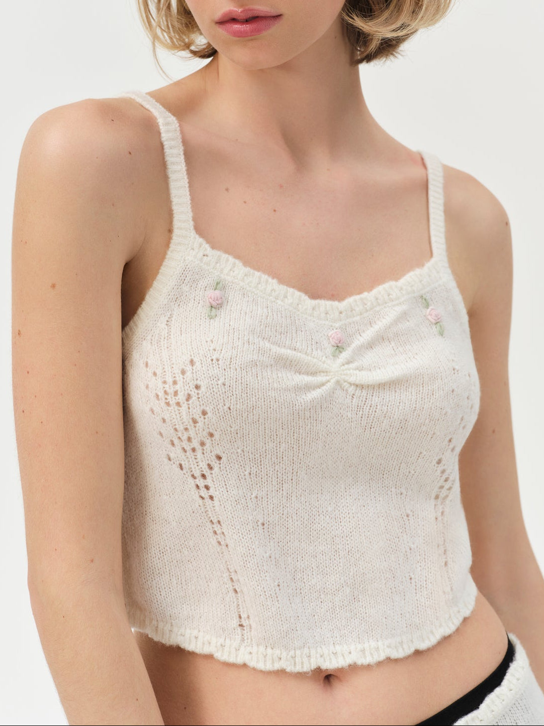 London Knit Cami Top Cream - For Love & Lemons