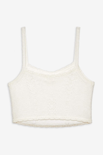 London Knit Cami Top Cream - For Love & Lemons