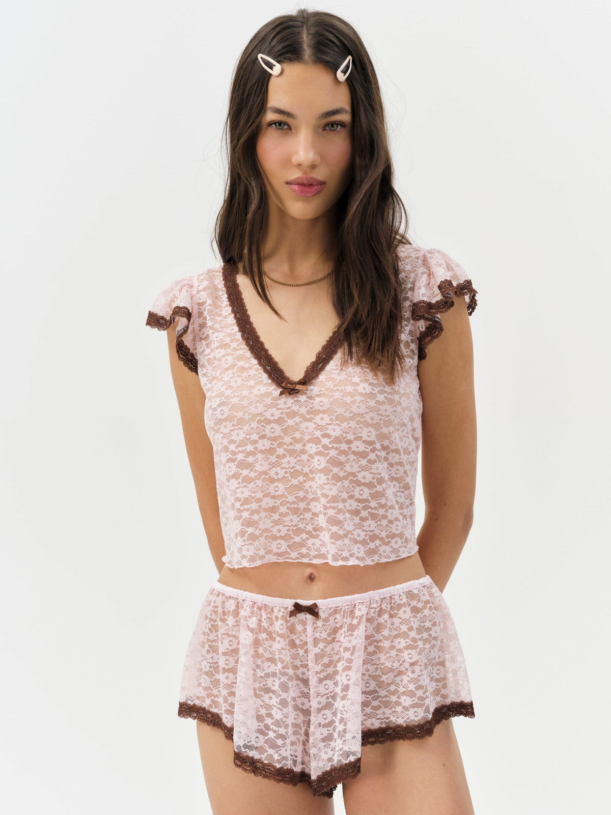 Pamela Sleep Short LT Pink - For Love & Lemons