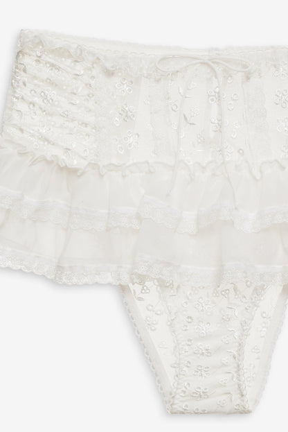 Layer Cake Chiffon Panty White - For Love & Lemons