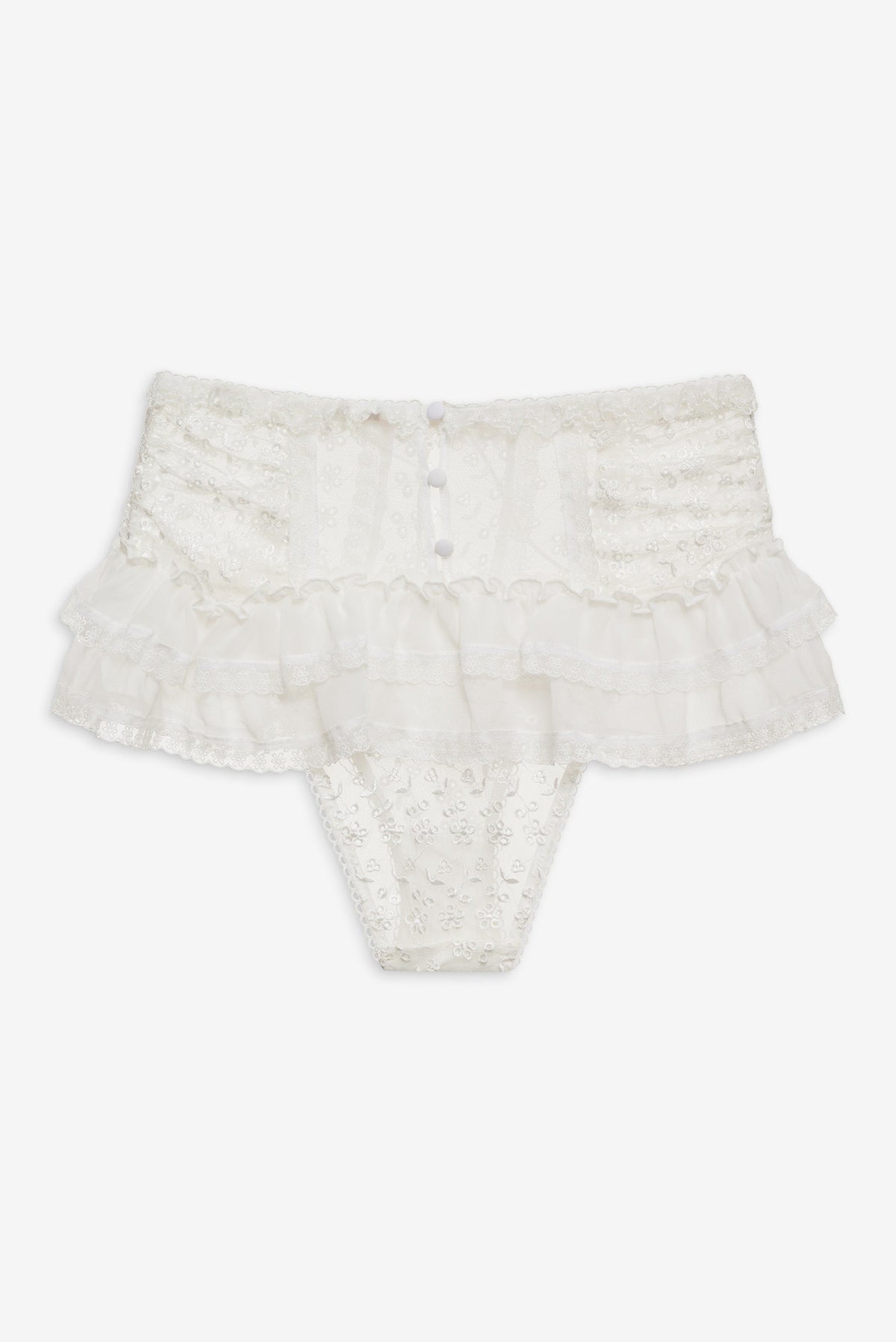 Layer Cake Chiffon Panty White - For Love & Lemons