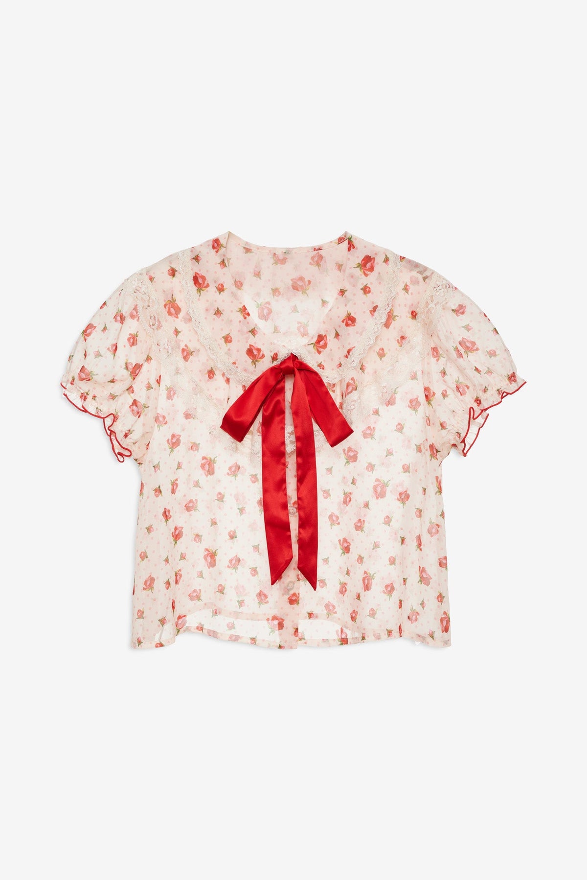 Leah Crop Top Cream - For Love & Lemons
