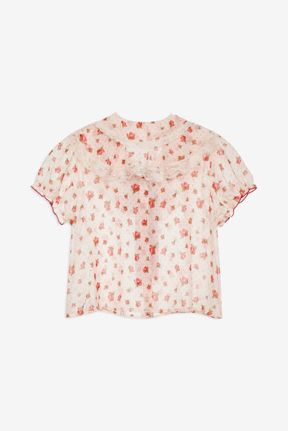 Leah Crop Top Cream - For Love & Lemons